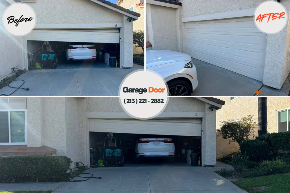 Before and after: garage door repair near me North Mankato